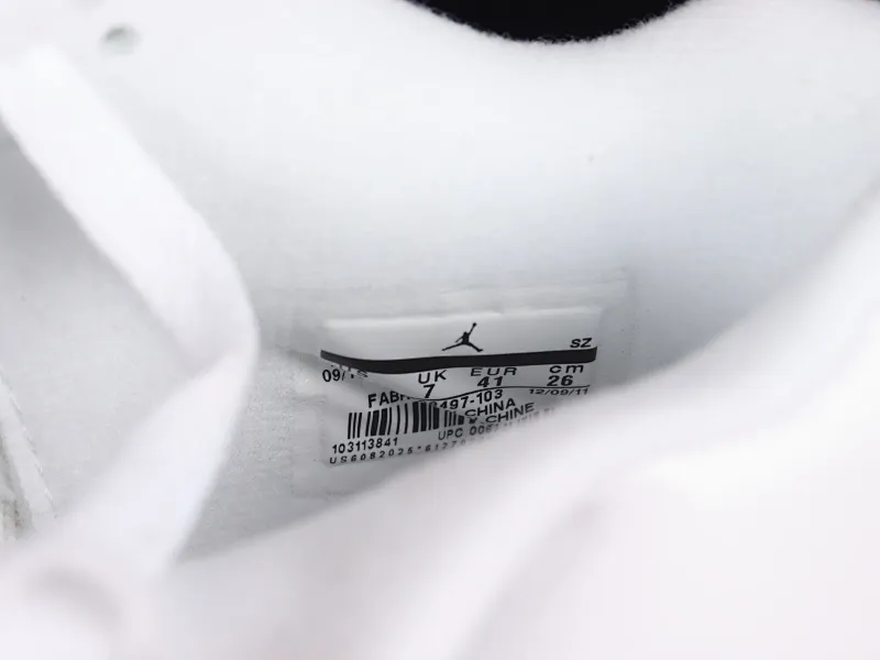 All categories Air Jordan Jordan series basketball shoes Air Jordan 4 X version Air Jordan 4 Retro "White Black" AJ4 Joe 4 white black cement 308497-103